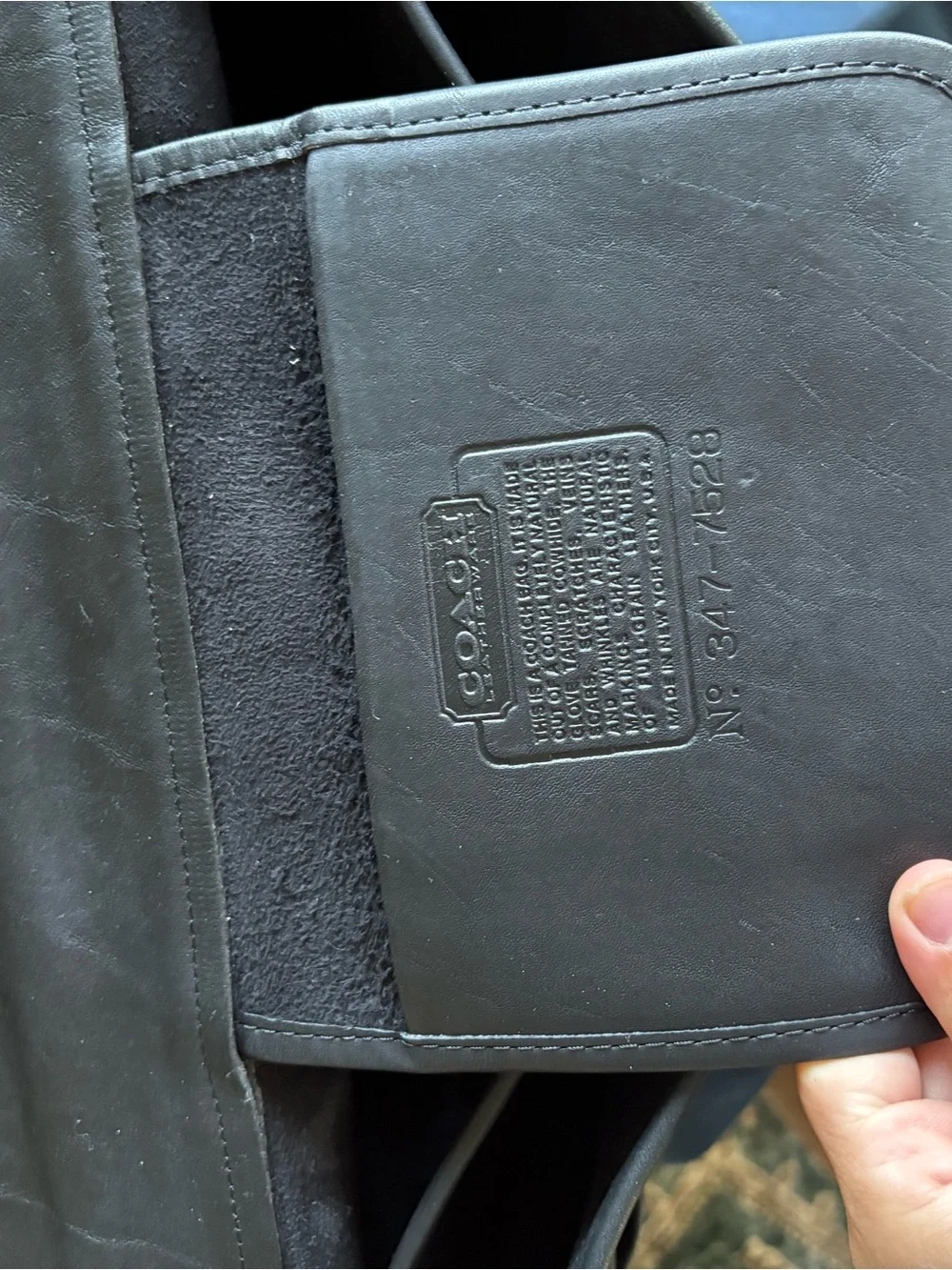 Coach Legacy Black Leather Laptop Briefcase
